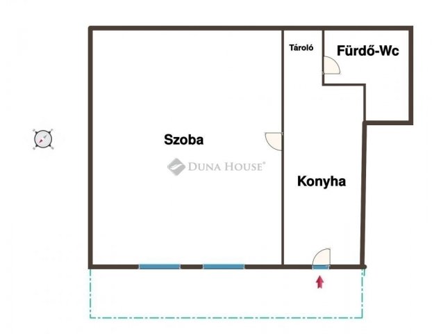 Eladó téglalakás, Budapesten, IV. kerületben 37.4 M Ft, 1 szobás