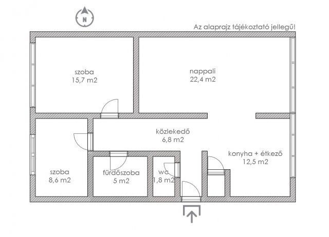 Eladó téglalakás, Nyíregyházán 54.9 M Ft, 3 szobás