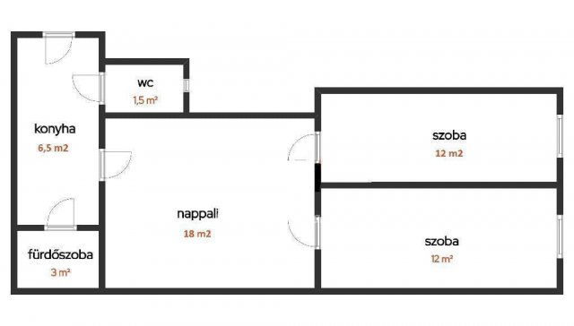 Eladó téglalakás, Budapesten, VII. kerületben 66 M Ft, 2 szobás