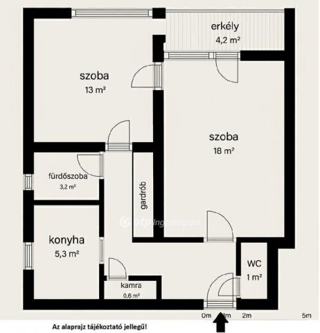 Eladó téglalakás, Budapesten, XX. kerületben 53.9 M Ft, 2 szobás