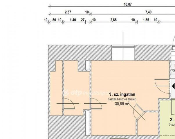 Eladó téglalakás, Budapesten, VIII. kerületben 22.5 M Ft