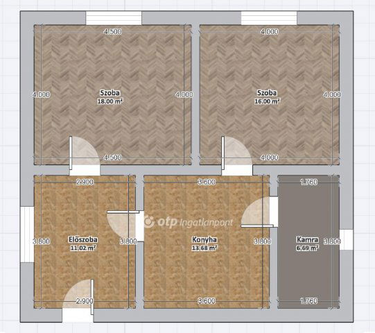 Eladó családi ház, Nagyvisnyón 15 M Ft, 2 szobás