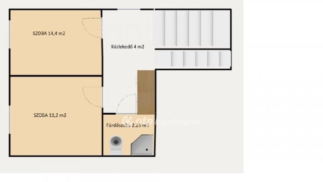 Eladó ikerház, Győrött 89.5 M Ft, 3 szobás