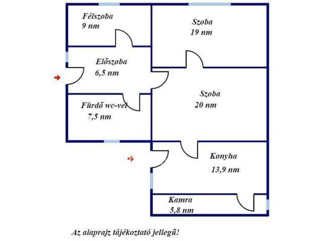 Eladó családi ház, Jánoshidán 9.5 M Ft, 2+1 szobás