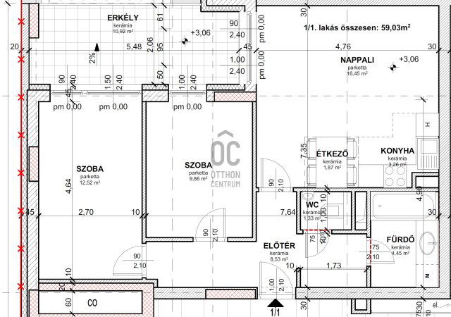 Eladó téglalakás, Budapesten, XIII. kerületben 99.95 M Ft