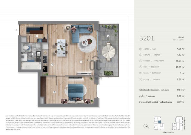 Eladó téglalakás, Budapesten, XIII. kerületben 90.99 M Ft