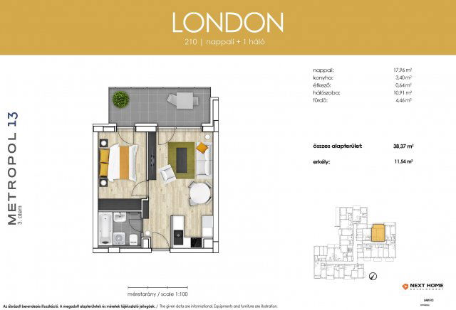 Eladó téglalakás, Budapesten, XIII. kerületben 87.8 M Ft