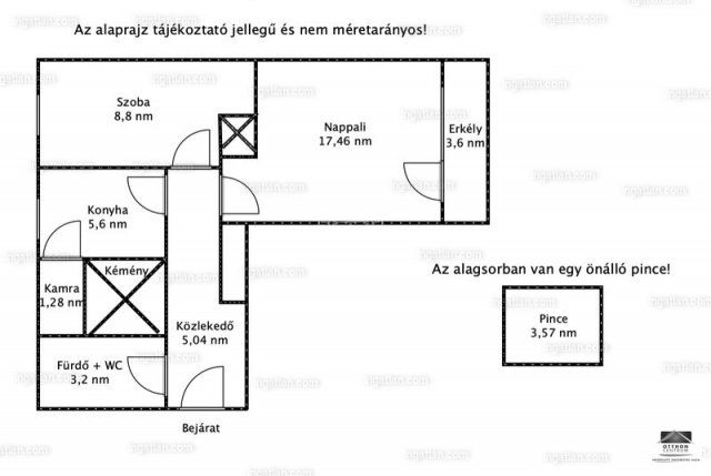 Eladó téglalakás, Százhalombattán 48 M Ft, 2 szobás