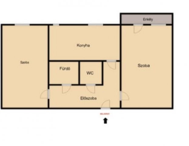 Eladó panellakás, Győrött 47.9 M Ft, 2 szobás