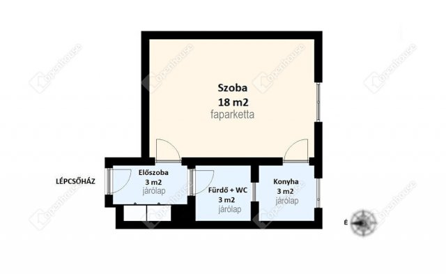 Eladó téglalakás, Miskolcon 23.9 M Ft, 1 szobás