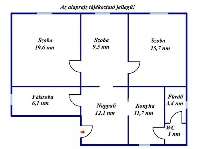 Eladó családi ház, Újszászon 34.99 M Ft, 3+1 szobás