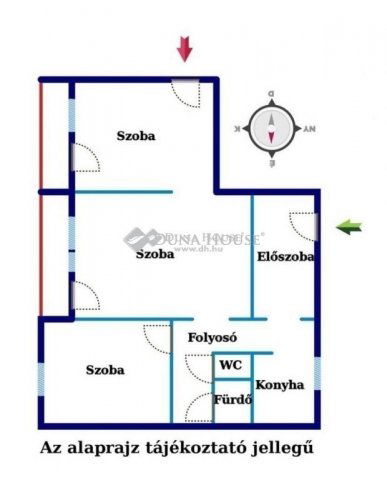 Eladó panellakás, Dunaújvárosban 39.9 M Ft, 3 szobás