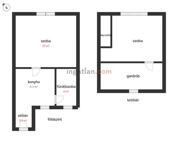 Eladó sorház, Szokolyán 41.99 M Ft, 2+1 szobás