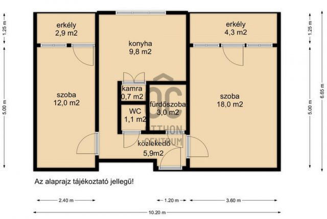 Eladó panellakás, Nagykanizsán 34.99 M Ft, 2 szobás