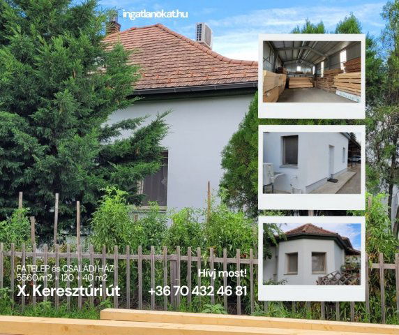 Eladó ipari ingatlan, Budapesten, X. kerületben, Keresztúri úton