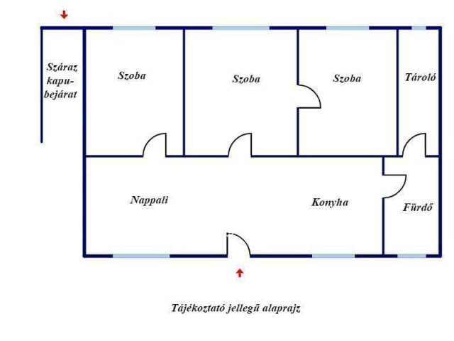 Eladó családi ház, Csongrádon 12 M Ft, 3 szobás