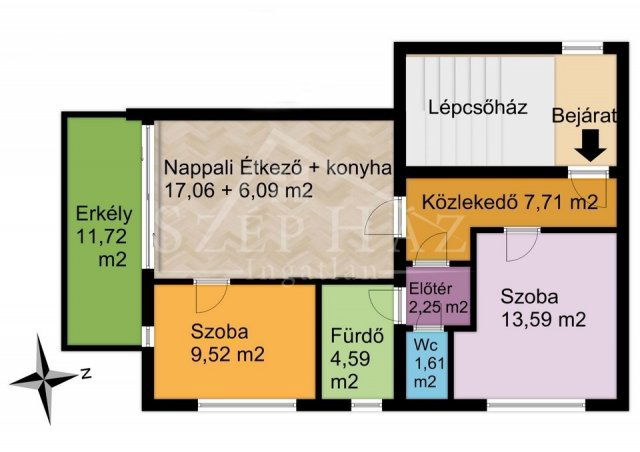 Eladó téglalakás, Pécsett 79.9 M Ft, 3 szobás