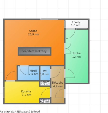 Eladó téglalakás, Salgótarjánban 21.5 M Ft, 2 szobás