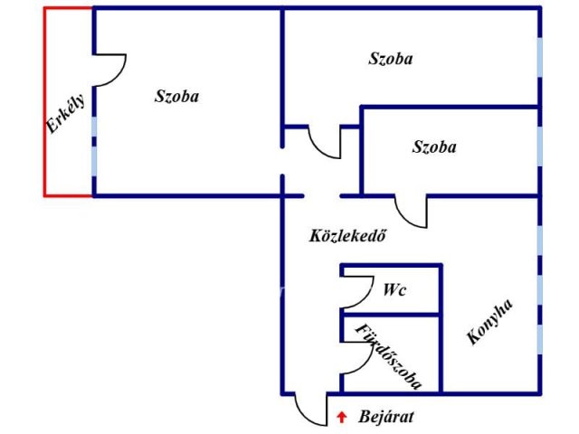 Eladó panellakás, Szigetszentmiklóson 61.9 M Ft, 1+2 szobás