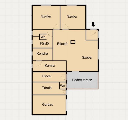 Eladó családi ház, Kiskunlacházán 79.9 M Ft, 3 szobás