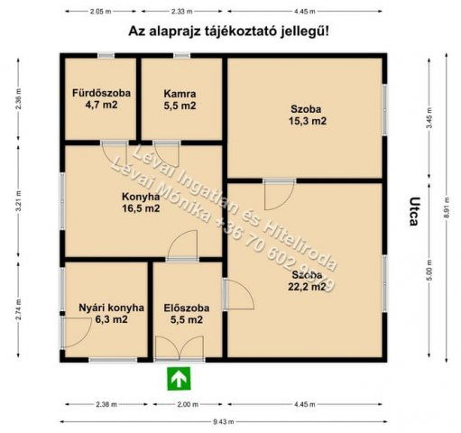 Eladó családi ház, Újkígyóson 11.9 M Ft, 2 szobás