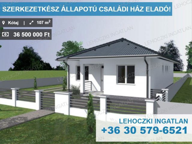Eladó családi ház, Kótajon 36.5 M Ft, 4 szobás