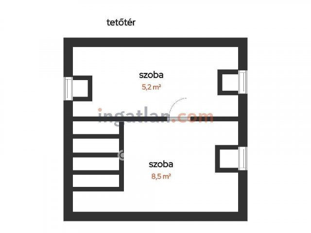 Eladó sorház, Salgótarjánban 45 M Ft, 3+1 szobás
