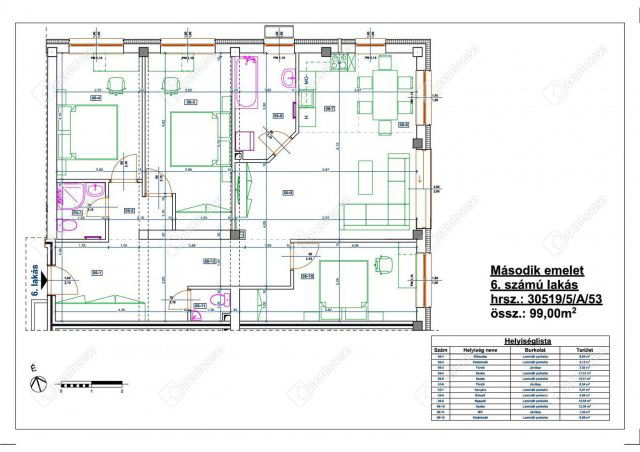 Eladó téglalakás, Miskolcon 79 M Ft, 4 szobás