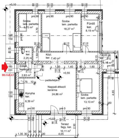 Eladó sorház, Dunaharasztin 99.9 M Ft, 4 szobás