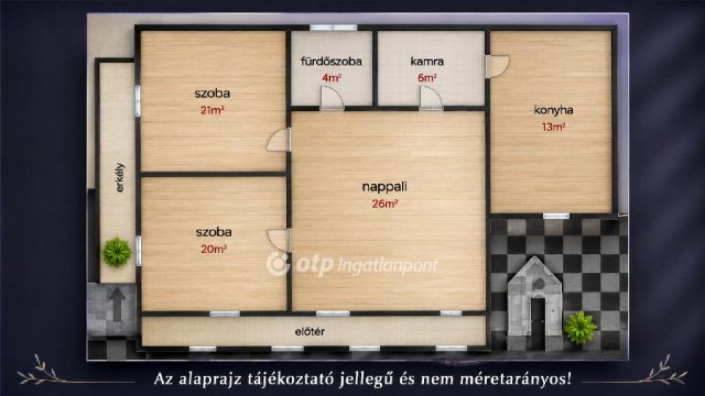 Eladó családi ház, Terényen 64 M Ft, 2 szobás