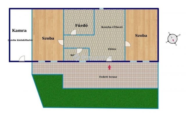 Eladó téglalakás, Kecskeméten 39.99 M Ft, 2 szobás