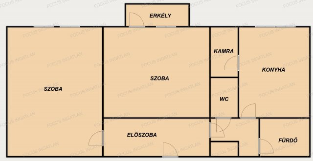 Eladó panellakás, Kecskeméten 45.5 M Ft, 2 szobás