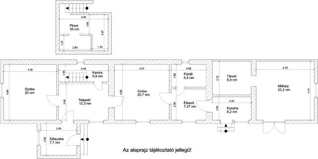 Eladó családi ház, Dunaharasztin 78 M Ft, 3 szobás