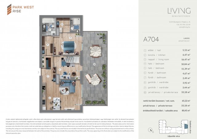 Eladó téglalakás, Budapesten, XIII. kerületben, Szabolcs utcában