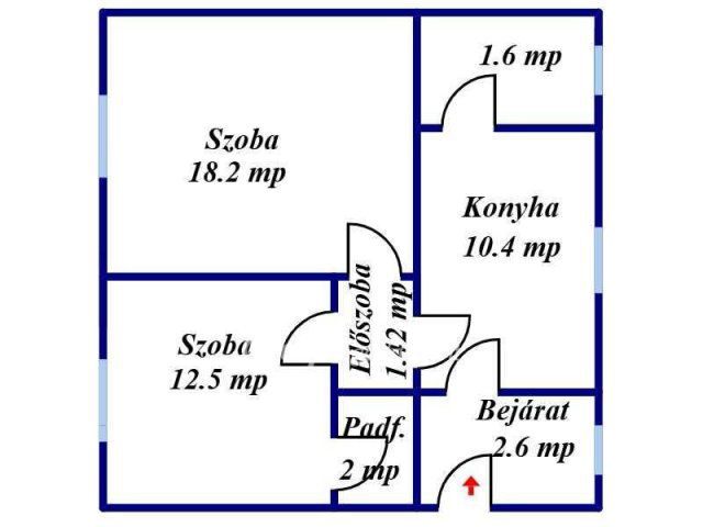 Eladó családi ház, Biharkeresztesen 11 M Ft, 2 szobás