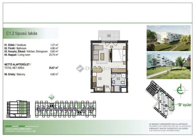 Eladó téglalakás, Debrecenben 53.298 M Ft, 1 szobás