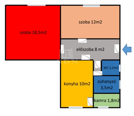 Eladó téglalakás, Budapesten, XVIII. kerületben 62.9 M Ft