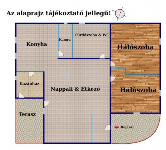Eladó családi ház, Dunaharasztin 52 M Ft, 3 szobás