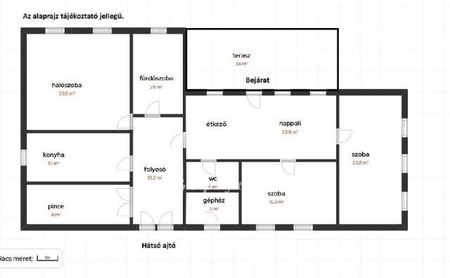 Eladó nyaraló, Cserkeszőlőn 53 M Ft, 3 szobás