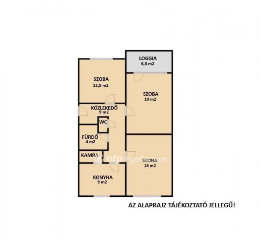 Eladó téglalakás, Veszprémben 69.8 M Ft, 3 szobás