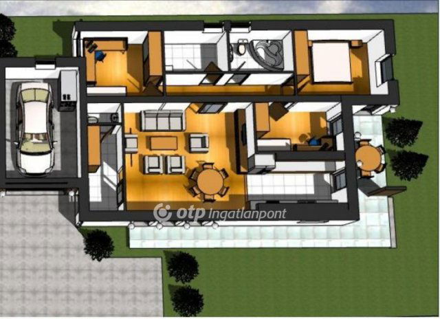 Eladó ikerház, Adonyban 79.9 M Ft, 4 szobás