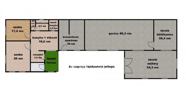 Eladó családi ház, Abádszalókban 69.9 M Ft, 2 szobás