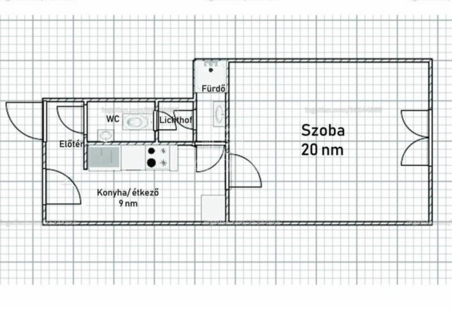 Eladó téglalakás, Budapesten, IX. kerületben 64.3 M Ft, 1 szobás