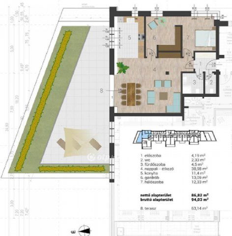 Eladó téglalakás, Ráckevén 160.063 M Ft, 2 szobás