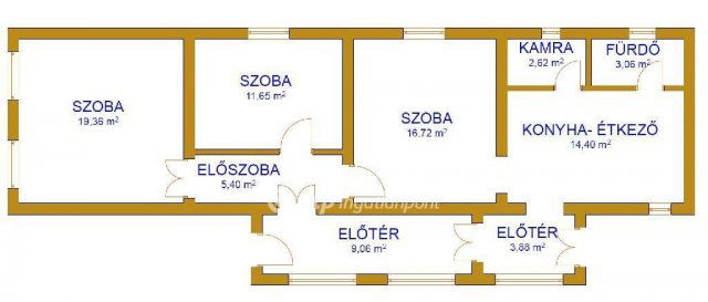 Eladó családi ház, Felsőszentmártonon 6.5 M Ft, 3 szobás
