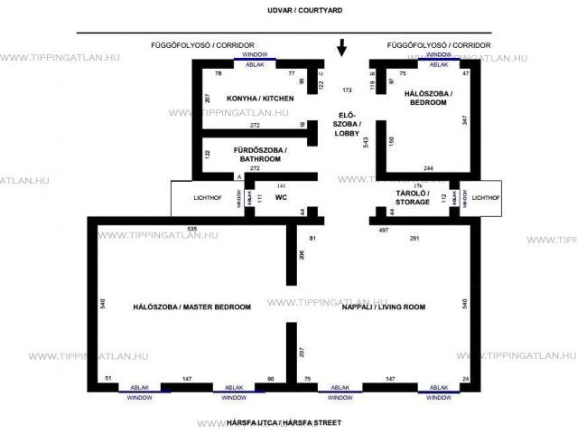 Eladó téglalakás, Budapesten, VII. kerületben, Hársfa utcában