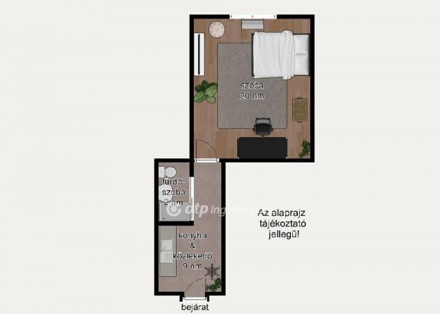 Eladó téglalakás, Budapesten, VIII. kerületben 39.9 M Ft