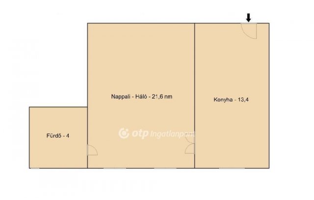 Eladó téglalakás, Budapesten, V. kerületben 79.9 M Ft, 1 szobás