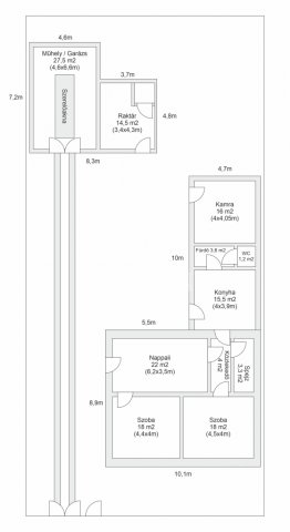 Eladó családi ház, Perőcsényen 54.9 M Ft, 3+1 szobás