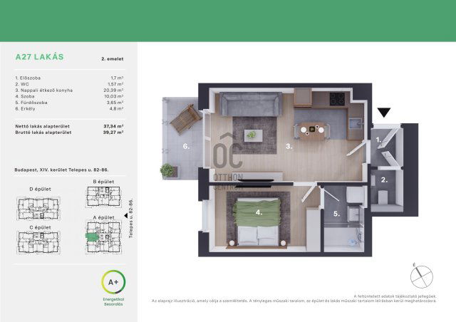 Eladó téglalakás, Budapesten, XIV. kerületben 76.7 M Ft